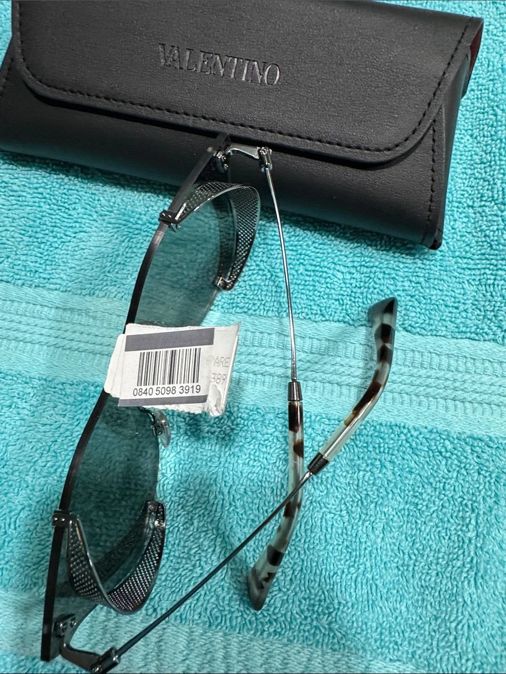 Valentino Black Sunglasses with Black Case
